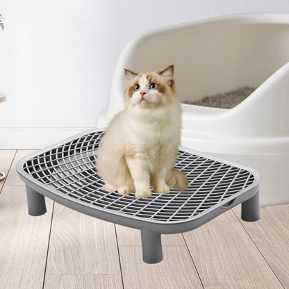 Cat Litter Ramp Plastic Kitten Litter Box Footboard Anti-carrying Cat Litter Pad for Cat Kitten Pet Cleaning Supplies
