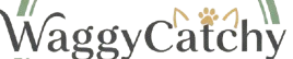 WaggyCatchy logo for premium pet goods on a white background