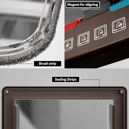 Secure and Convenient Pet Access: Multi-Function Two-Way Pet Door for Cats and Dogs