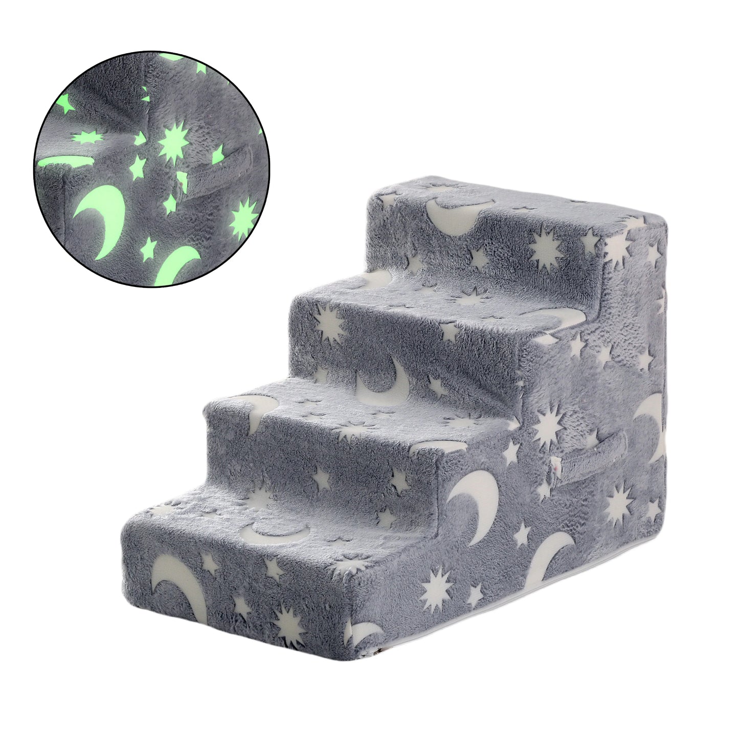 Stairs for Dog Pet Ramp Stairs Cat Dog Ladder 3 4 Step Stairs for Dogs Puppy Ramp Detachable Sponge Pet Ladder Accessories