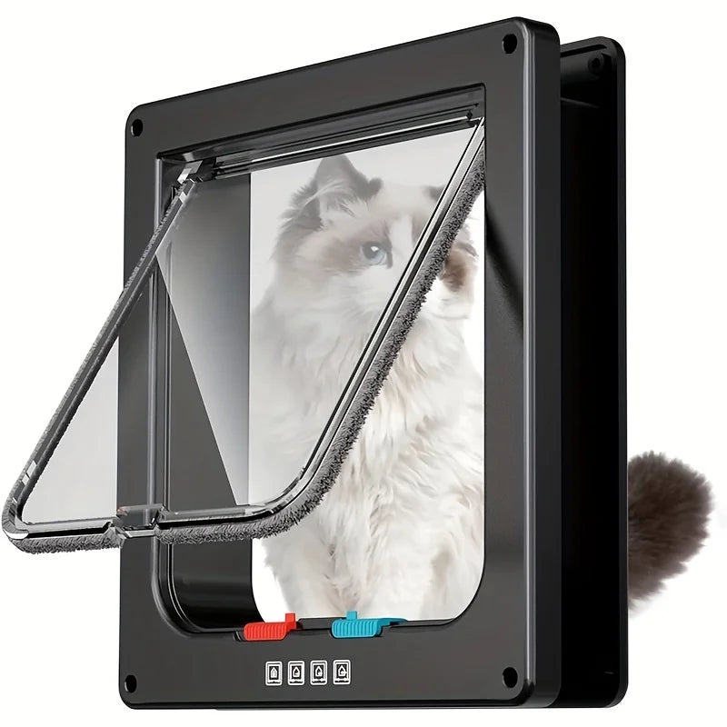 Secure and Convenient Pet Access: Multi-Function Two-Way Pet Door for Cats and Dogs