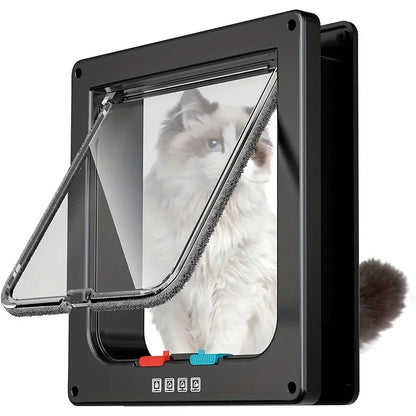 Secure and Convenient Pet Access: Multi-Function Two-Way Pet Door for Cats and Dogs