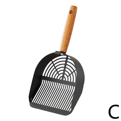 Steel Cat Litter Scoop Long Handle Pet Waste Shovel Cleaning Tool for Tofu Sand Litter Box Cats Supplies