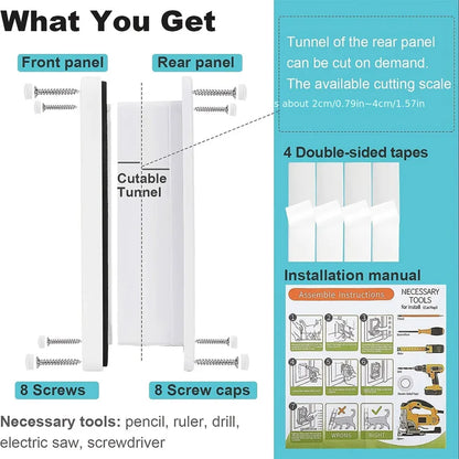 Secure and Convenient Pet Access: Multi-Function Two-Way Pet Door for Cats and Dogs
